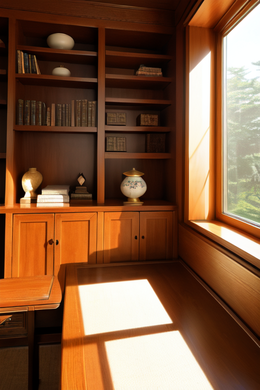majicmixRealistic_v7 result for Warm Study Room